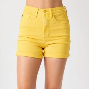 Judy Blue Yellow Jean Shorts